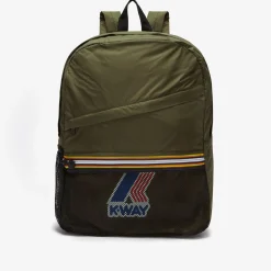 K-WAY Le Vrai 3.0 Francois - Bags - Backpack - Unisex - Green Blackish Flash Sale