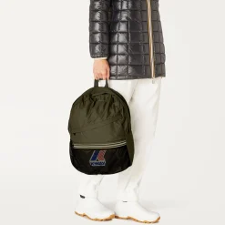 K-WAY Le Vrai 3.0 Francois - Bags - Backpack - Unisex - Green Blackish Flash Sale