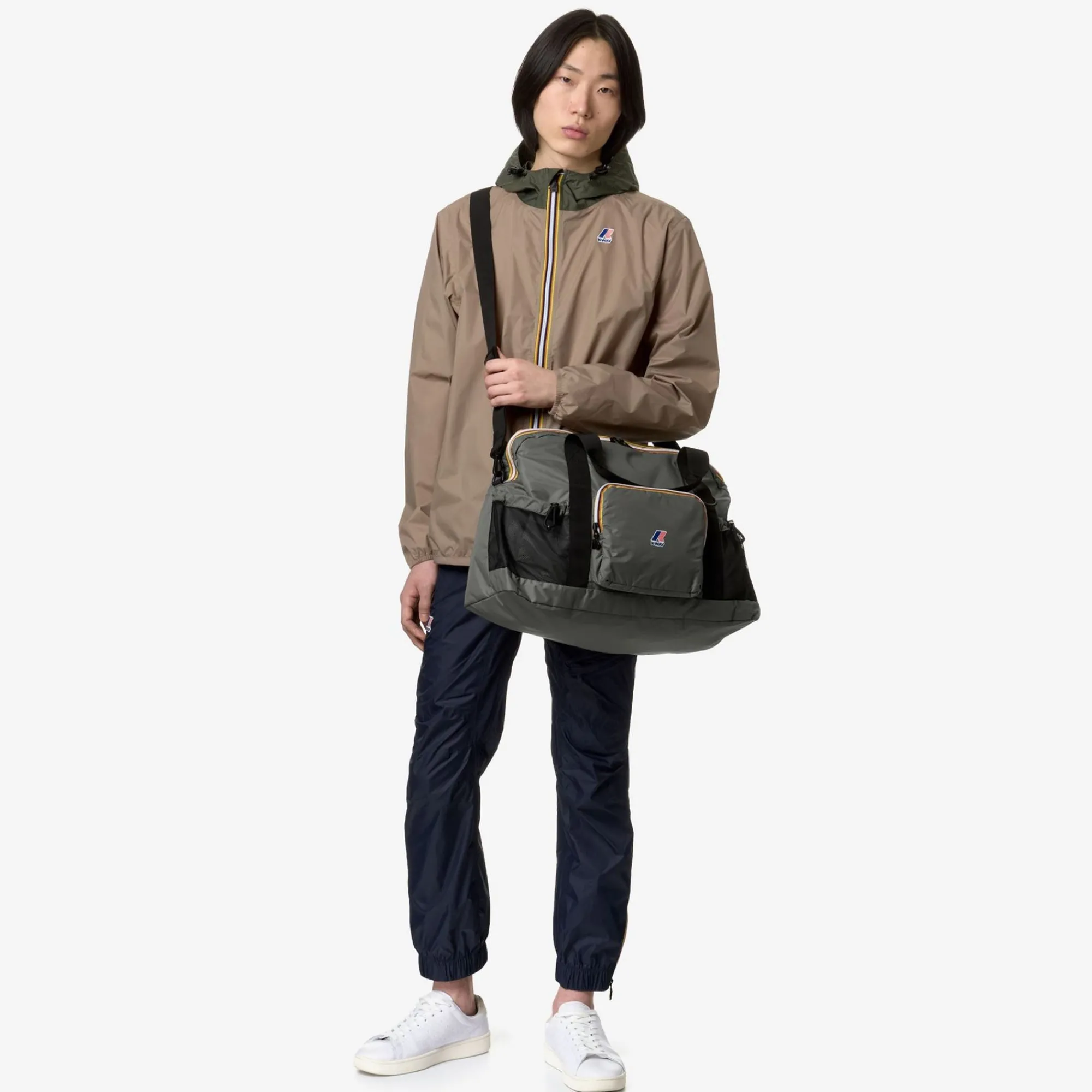K-WAY Le Vrai 3.0 Marcel - Bags - Duffle - Unisex - Green Blackish Clearance