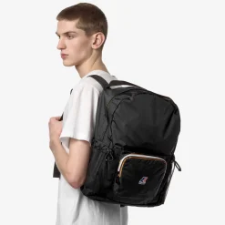 K-WAY Le Vrai 3.0 Michel - Bags - Backpack - Unisex - Black Pure Fashion