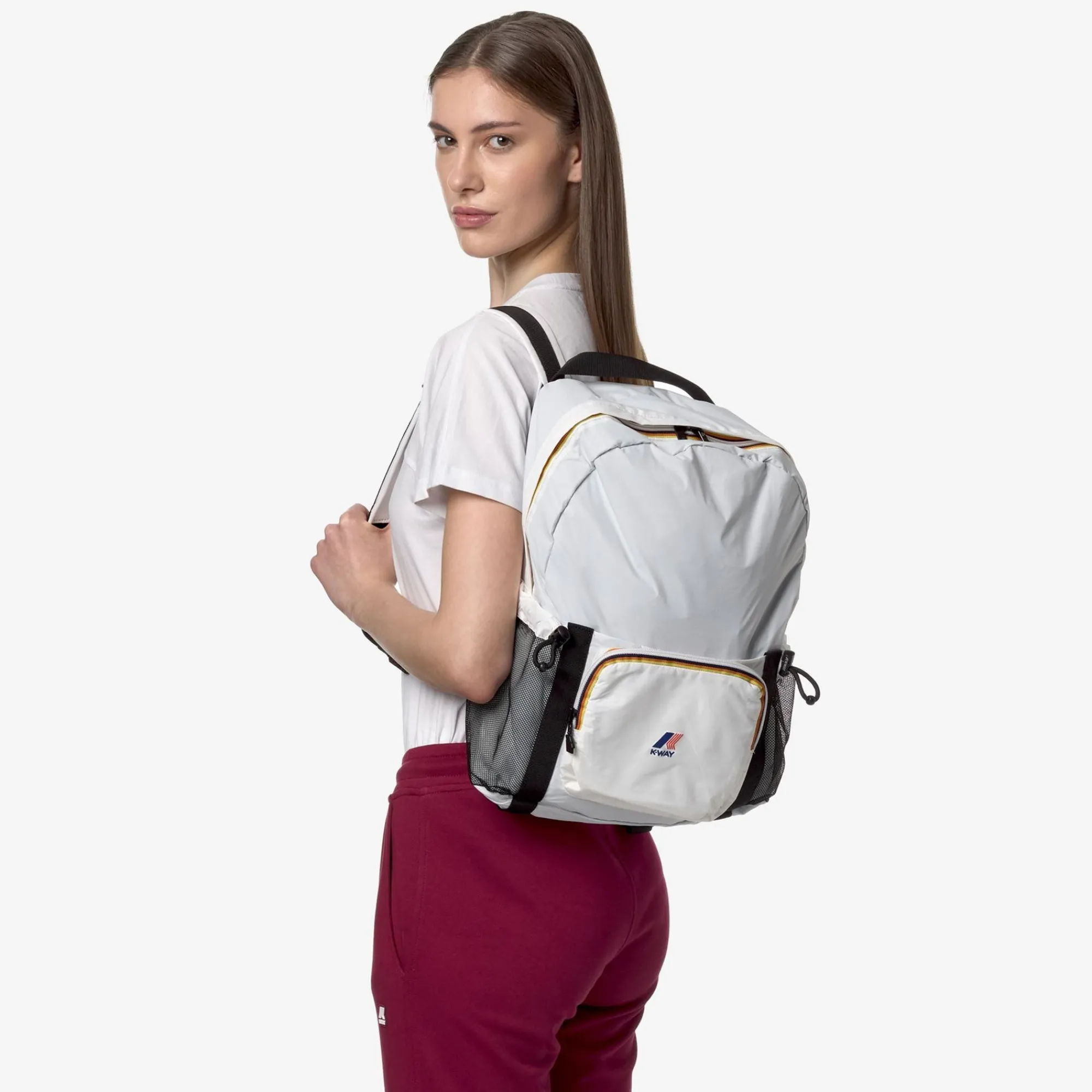 K-WAY Le Vrai 3.0 Michel - Bags - Backpack - Unisex - White Online