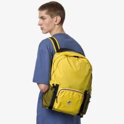 K-WAY Le Vrai 3.0 Michel - Bags - Backpack - Unisex - Yellow Dk Outlet