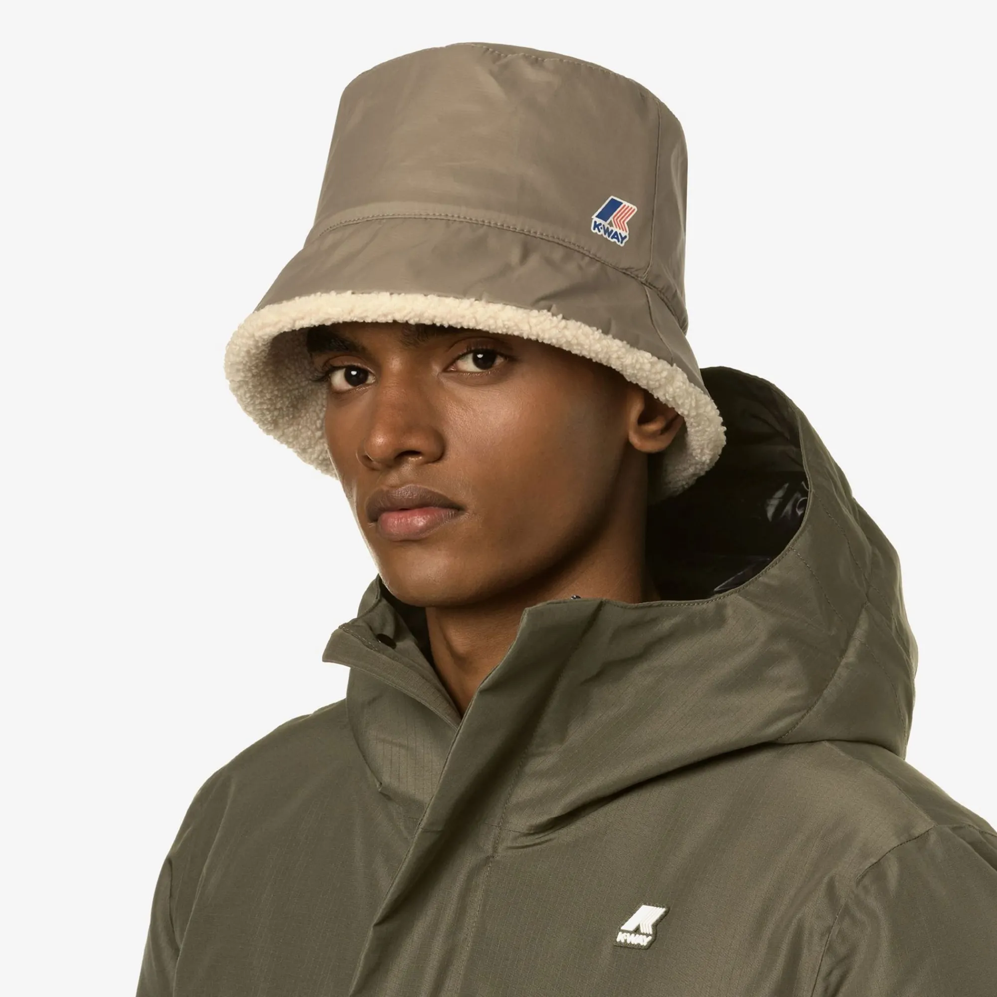 K-WAY Le Vrai 3.0 Pascalle Orsetto - Headwear - Hat - Unisex - Beige Taupe Outlet