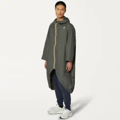 K-WAY Le Vrai 3.0 Rennes - Jackets - Poncho - Unisex - Green Blackish Clearance