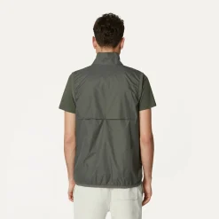 K-WAY Le Vrai 3.0 Rouland - Jackets - Vest - Unisex - Green Blackish Clearance
