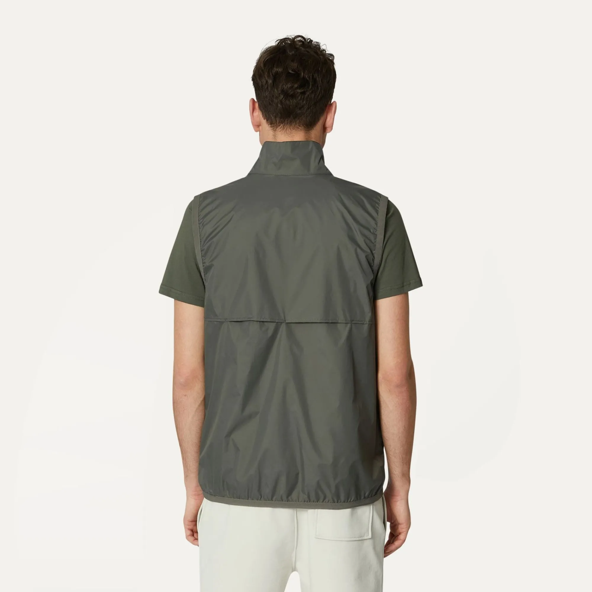 K-WAY Le Vrai 3.0 Rouland - Jackets - Vest - Unisex - Green Blackish Clearance