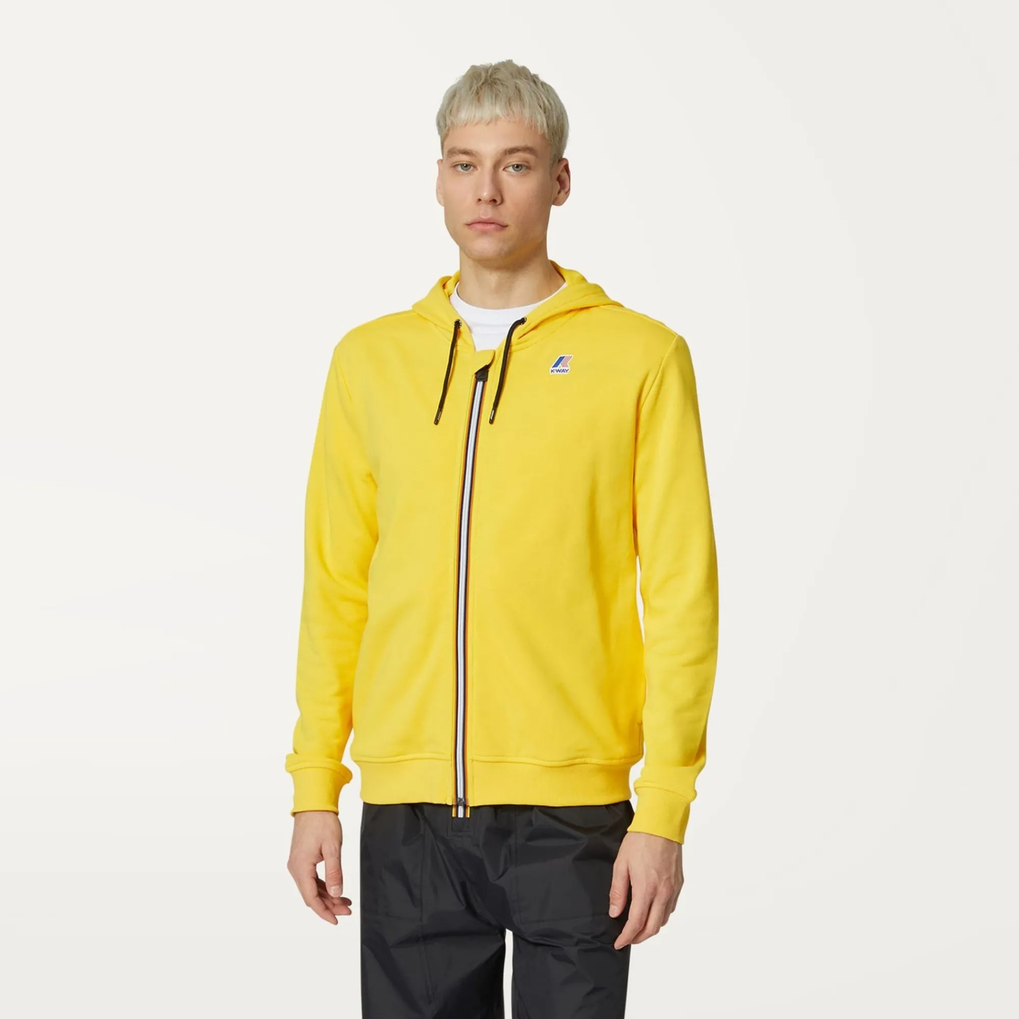 K-WAY Le Vrai Arnel Poly Cotton - Fleece - Jacket - Unisex - Yellow Dk Discount
