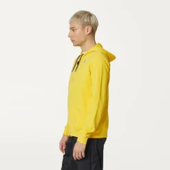 K-WAY Le Vrai Arnel Poly Cotton - Fleece - Jacket - Unisex - Yellow Dk Discount