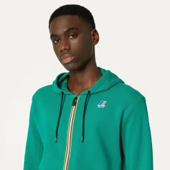K-WAY Le Vrai Arnel Poly Cotton - Fleece - Jacket - Unisex - Green Shop