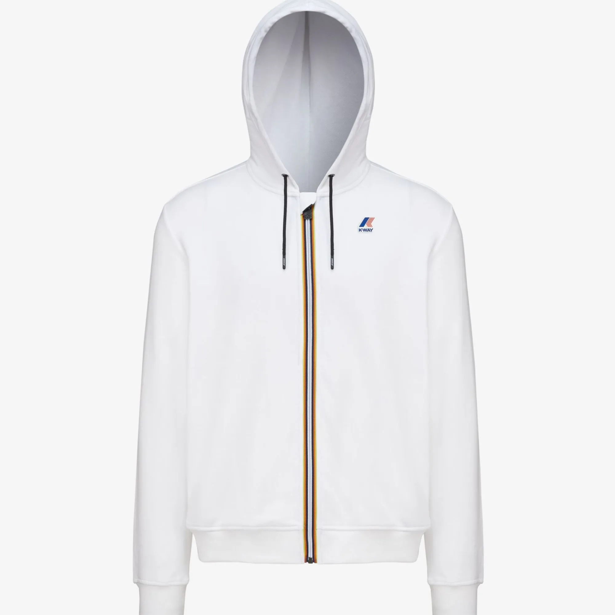 K-WAY Le Vrai Arnel Poly Cotton - Fleece - Jacket - Unisex - White Sale