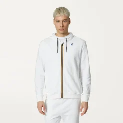 K-WAY Le Vrai Arnel Poly Cotton - Fleece - Jacket - Unisex - White Sale