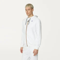 K-WAY Le Vrai Arnel Poly Cotton - Fleece - Jacket - Unisex - White Sale