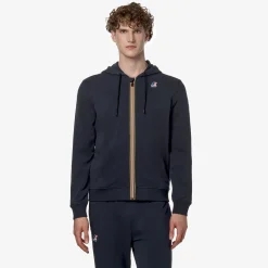 K-WAY Le Vrai Arnel Poly Cotton - Fleece - Jacket - Unisex - Blue Depth Flash Sale