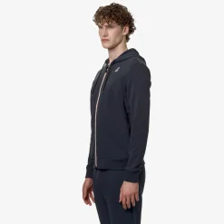 K-WAY Le Vrai Arnel Poly Cotton - Fleece - Jacket - Unisex - Blue Depth Flash Sale