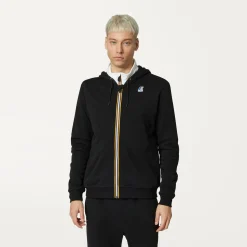 K-WAY Le Vrai Arnel Poly Cotton - Fleece - Jacket - Unisex - Black Pure Discount