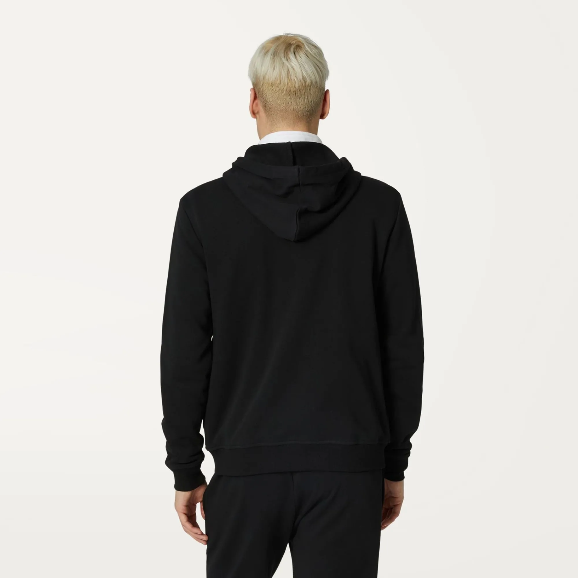 K-WAY Le Vrai Arnel Poly Cotton - Fleece - Jacket - Unisex - Black Pure Discount