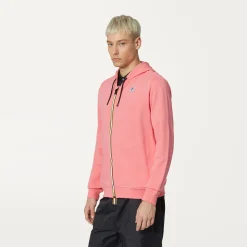 K-WAY Le Vrai Arnel Poly Cotton - Fleece - Jacket - Unisex - Pink Md Store