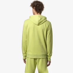 K-WAY Le Vrai Arnel Poly Cotton - Fleece - Jacket - Unisex - Green Celery Clearance