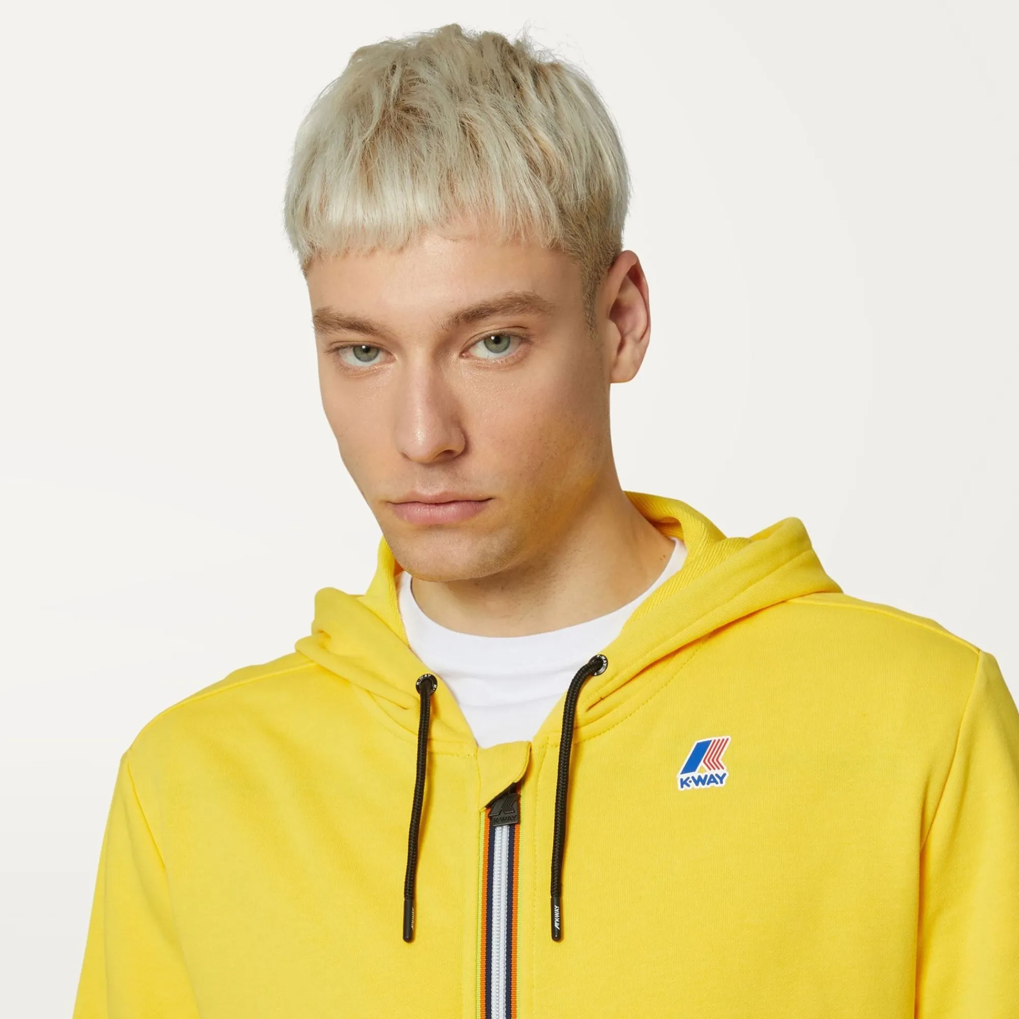 K-WAY Le Vrai Arnel Poly Cotton - Fleece - Jacket - Unisex - Yellow Dk Online