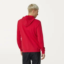 K-WAY Le Vrai Arnel Poly Cotton - Fleece - Jacket - Unisex - Red Berry Cheap