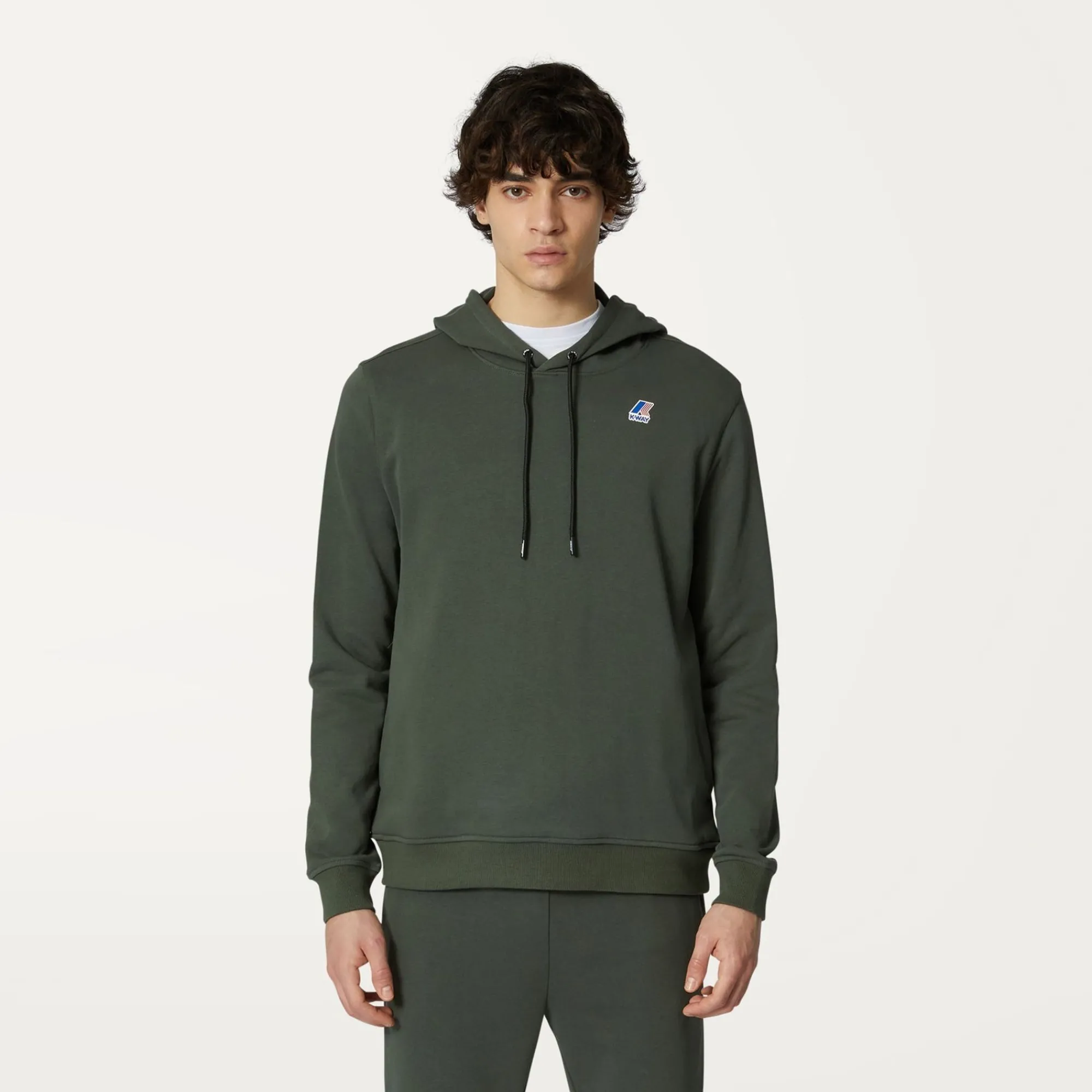 K-WAY Le Vrai Arnette Poly Cotton - Fleece - Jumper - Unisex - Green Blackish Store