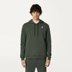 K-WAY Le Vrai Arnette Poly Cotton - Fleece - Jumper - Unisex - Green Blackish Sale