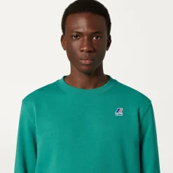 K-WAY Le Vrai Auguste Poly Cotton - Fleece - Jumper - Unisex - Green Outlet