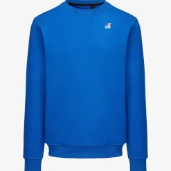 K-WAY Le Vrai Auguste Poly Cotton - Fleece - Jumper - Unisex - Blue Royal Marine Best