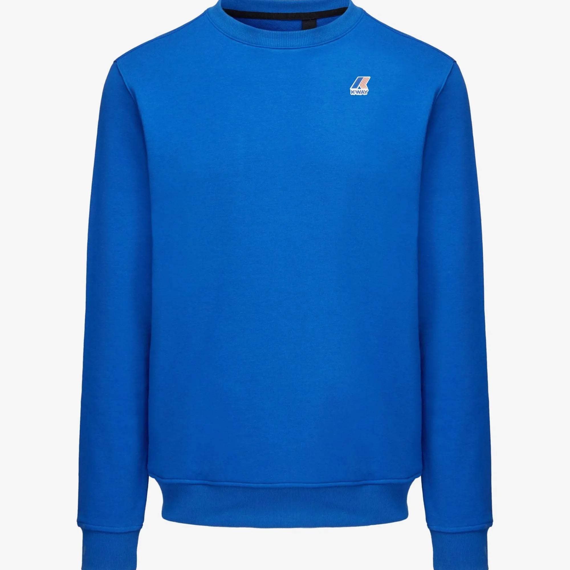 K-WAY Le Vrai Auguste Poly Cotton - Fleece - Jumper - Unisex - Blue Royal Marine Best