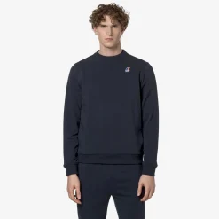 K-WAY Le Vrai Auguste Poly Cotton - Fleece - Jumper - Unisex - Blue Depth Discount