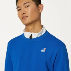 K-WAY Le Vrai Auguste Poly Cotton - Fleece - Jumper - Unisex - Blue Royal Marine Shop