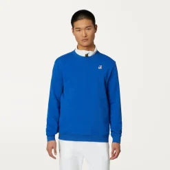 K-WAY Le Vrai Auguste Poly Cotton - Fleece - Jumper - Unisex - Blue Royal Marine Shop