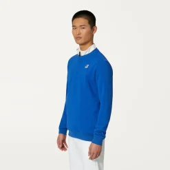 K-WAY Le Vrai Auguste Poly Cotton - Fleece - Jumper - Unisex - Blue Royal Marine Shop