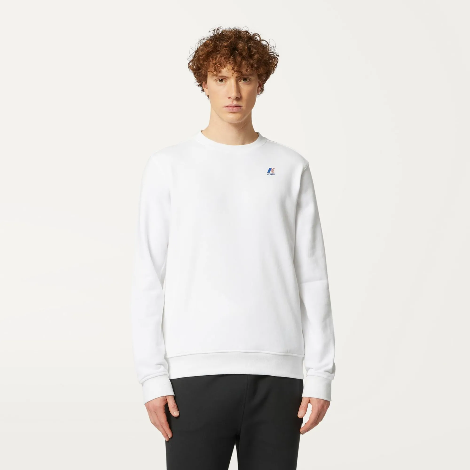 K-WAY Le Vrai Auguste Poly Cotton - Fleece - Jumper - Unisex - White Online