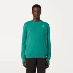 K-WAY Le Vrai Auguste Poly Cotton - Fleece - Jumper - Unisex - Green Hot