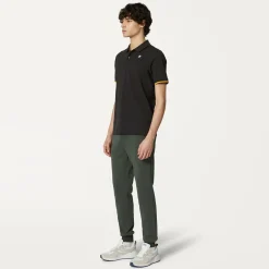 K-WAY Le Vrai Bishop Poly Cotton - Pants - Sport Trousers - Unisex - Green Blackish Outlet