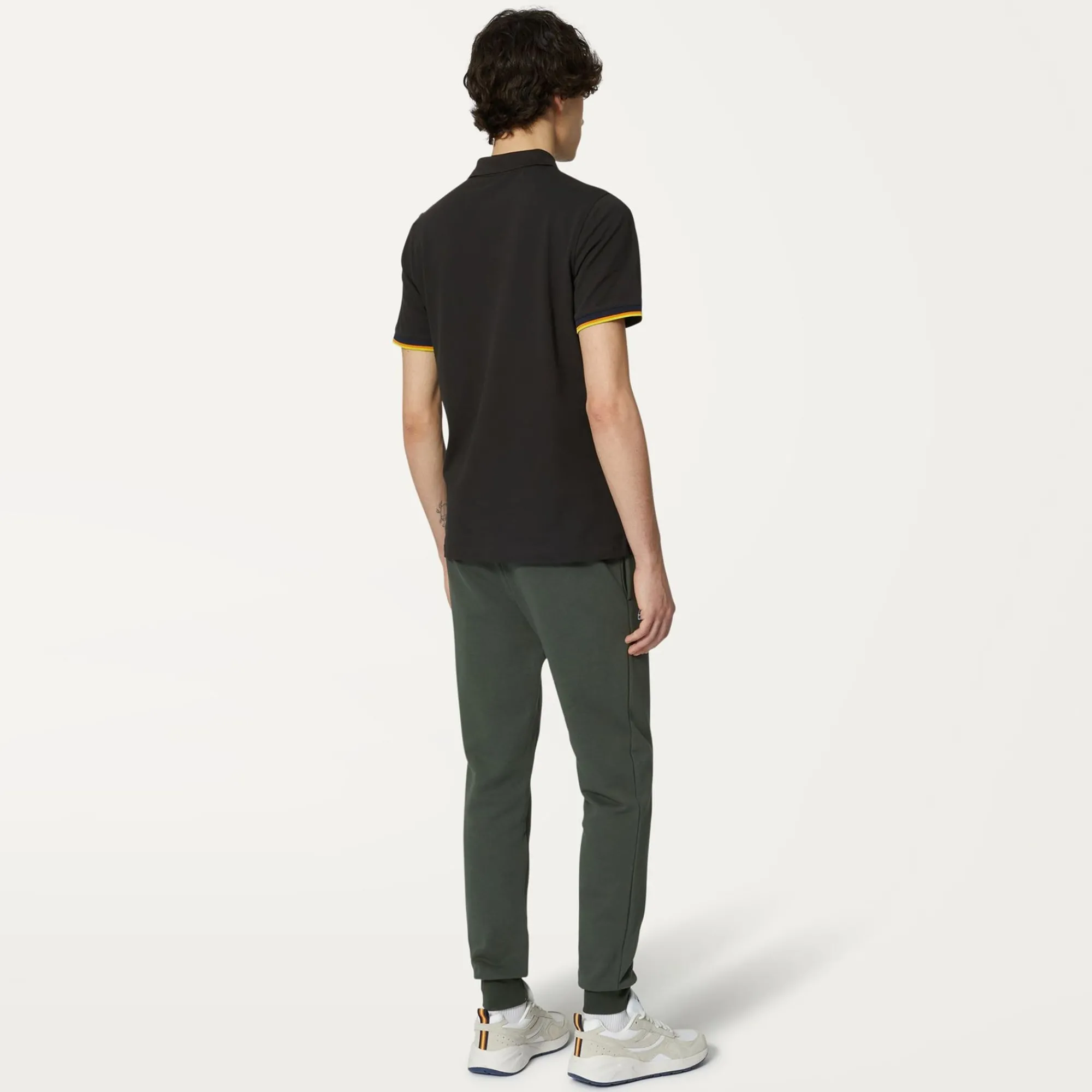 K-WAY Le Vrai Bishop Poly Cotton - Pants - Sport Trousers - Unisex - Green Blackish Cheap