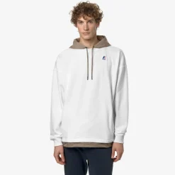 K-WAY Le Vrai Donatien Nylon Pc - Fleece - Jumper - Unisex - White-Beige Taupe Outlet