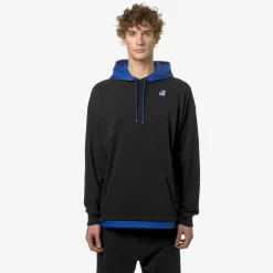 K-WAY Le Vrai Donatien Nylon Pc - Fleece - Jumper - Unisex - Black Pure-Blue Royal Marine Outlet