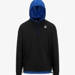 K-WAY Le Vrai Donatien Nylon Pc - Fleece - Jumper - Unisex - Black Pure-Blue Royal Marine Fashion