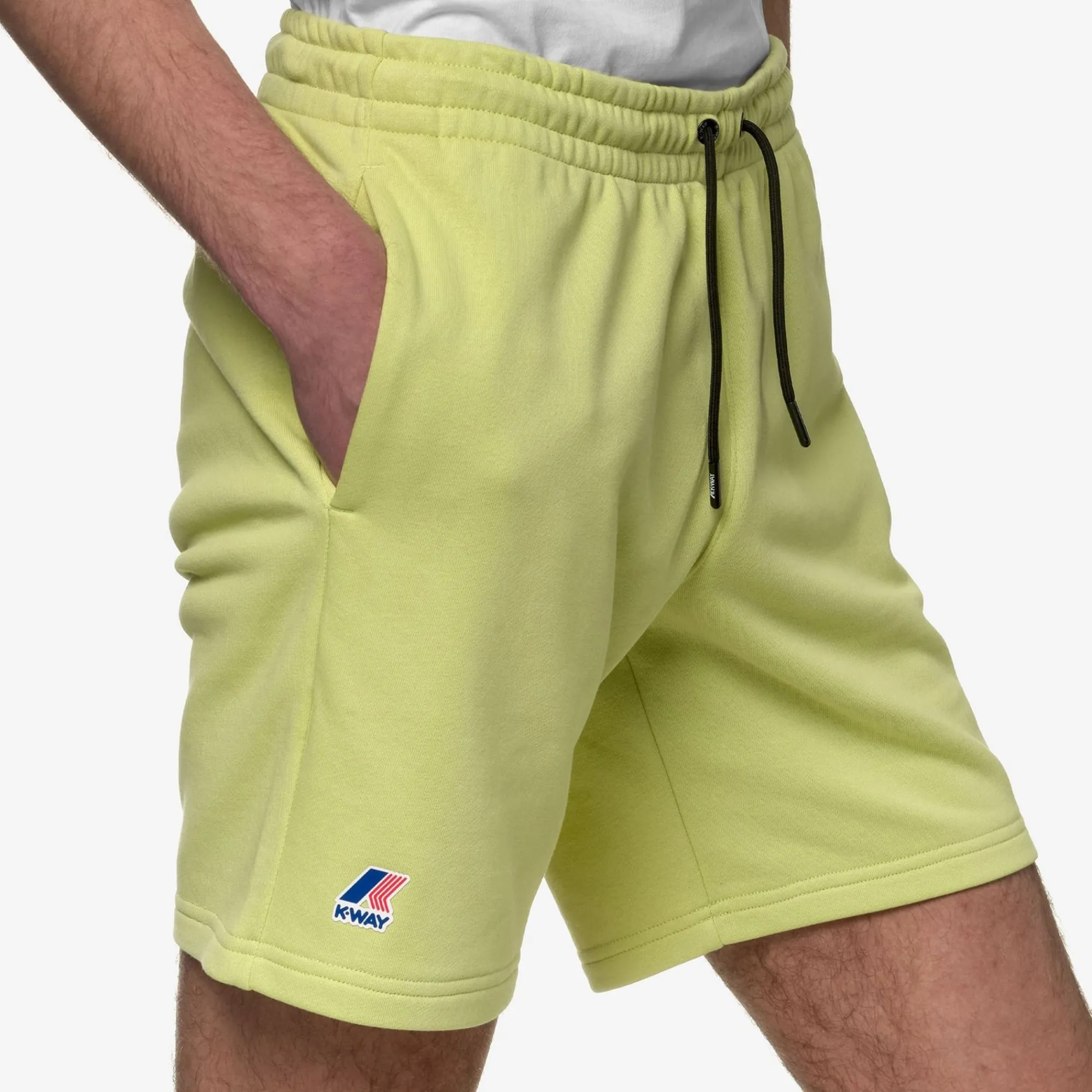 K-WAY Le Vrai Dorian Poly Cotton - Shorts - Sportshorts - Unisex - Green Celery Cheap