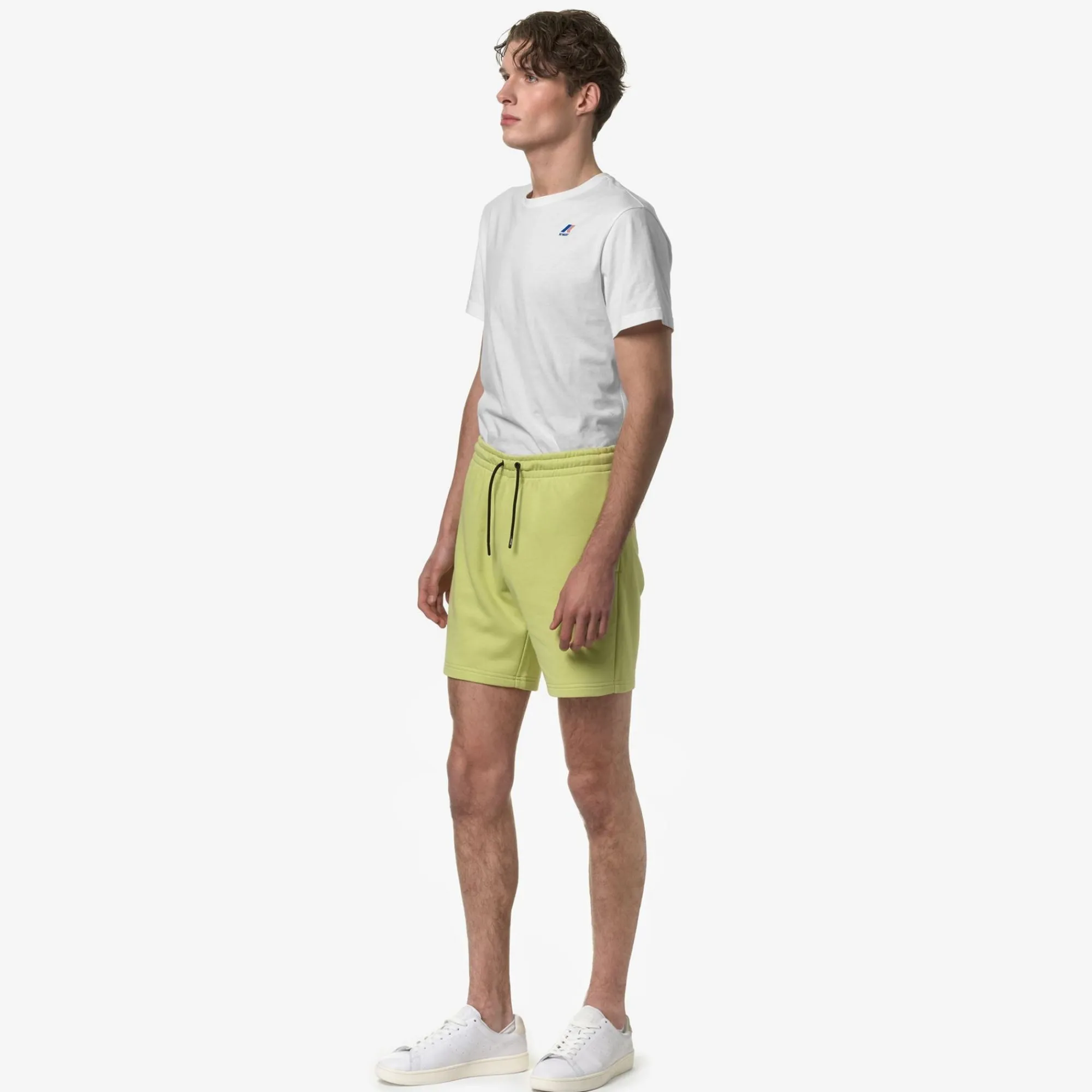 K-WAY Le Vrai Dorian Poly Cotton - Shorts - Sportshorts - Unisex - Green Celery Cheap