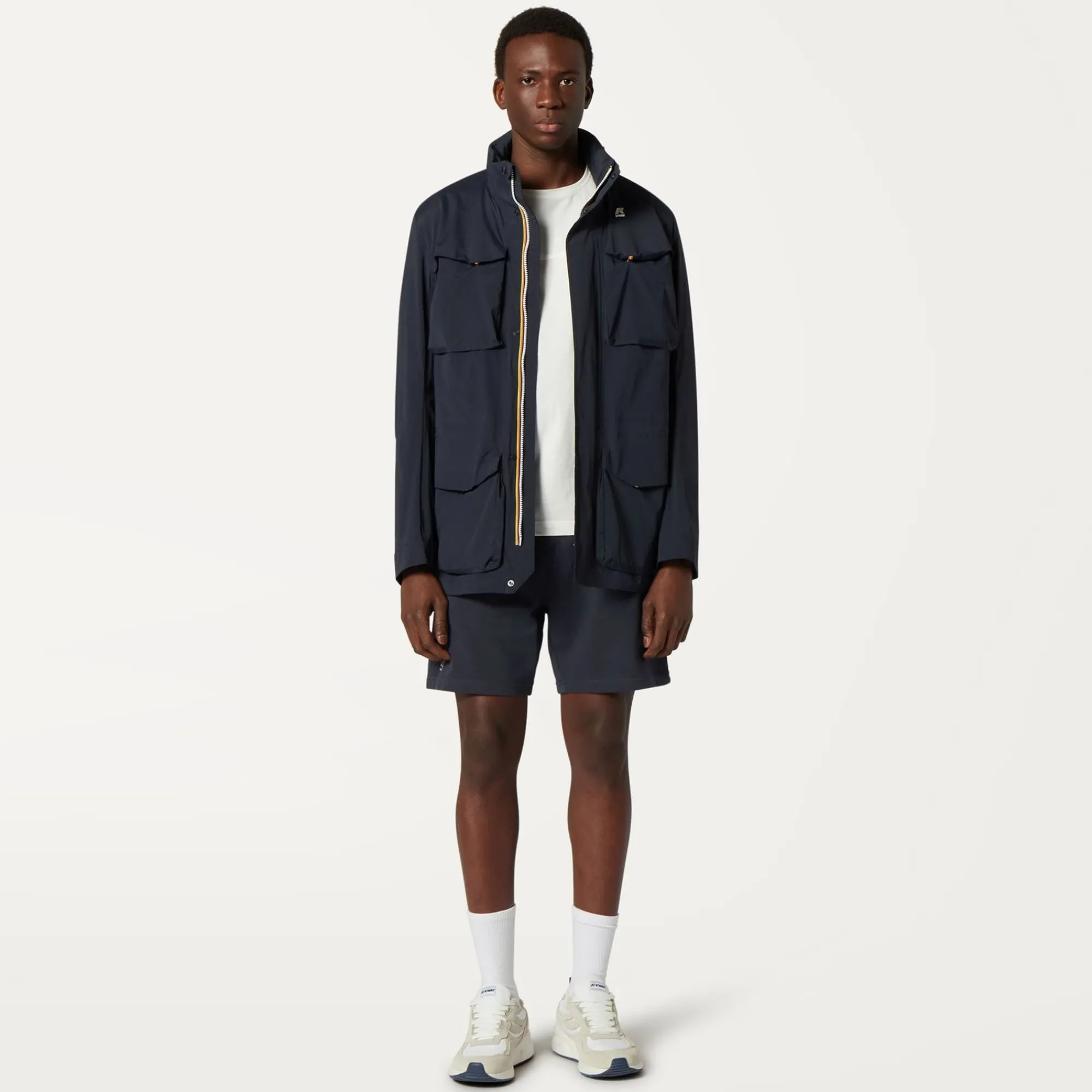 K-WAY Le Vrai Dorian Poly Cotton - Shorts - Sportshorts - Unisex - Blue Depth Outlet