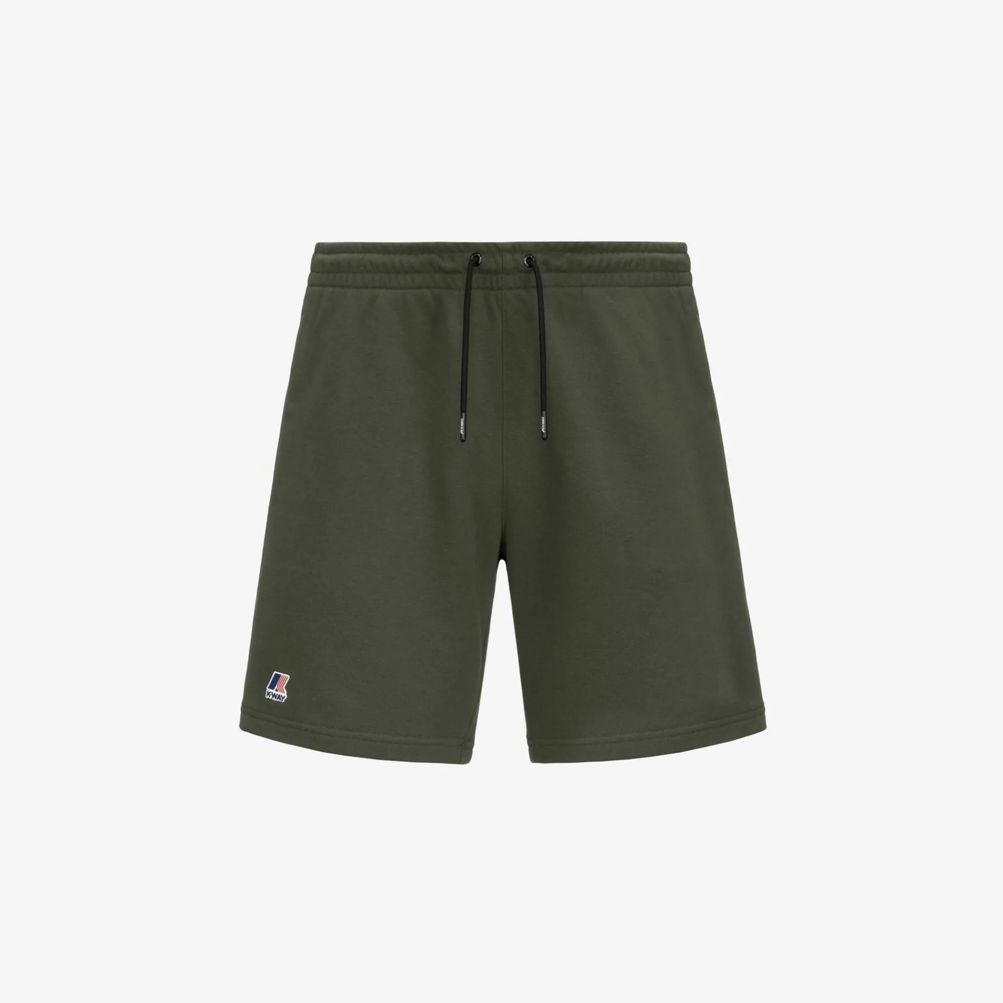 K-WAY Le Vrai Dorian Poly Cotton - Shorts - Sportshorts - Unisex - Green Blackish Cheap