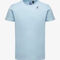 K-WAY Le Vrai Edouard - T-Shirtstop - T-Shirt - Unisex - Azure Lt Marine Online
