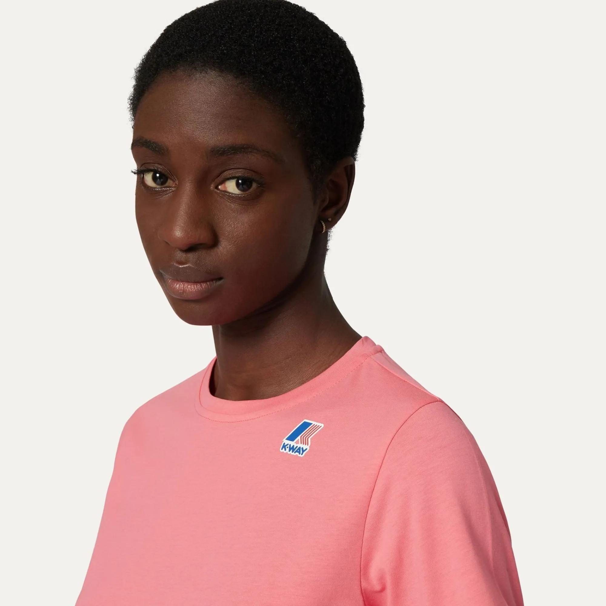 K-WAY Le Vrai Edouard - T-Shirtstop - T-Shirt - Unisex - Pink Md Clearance