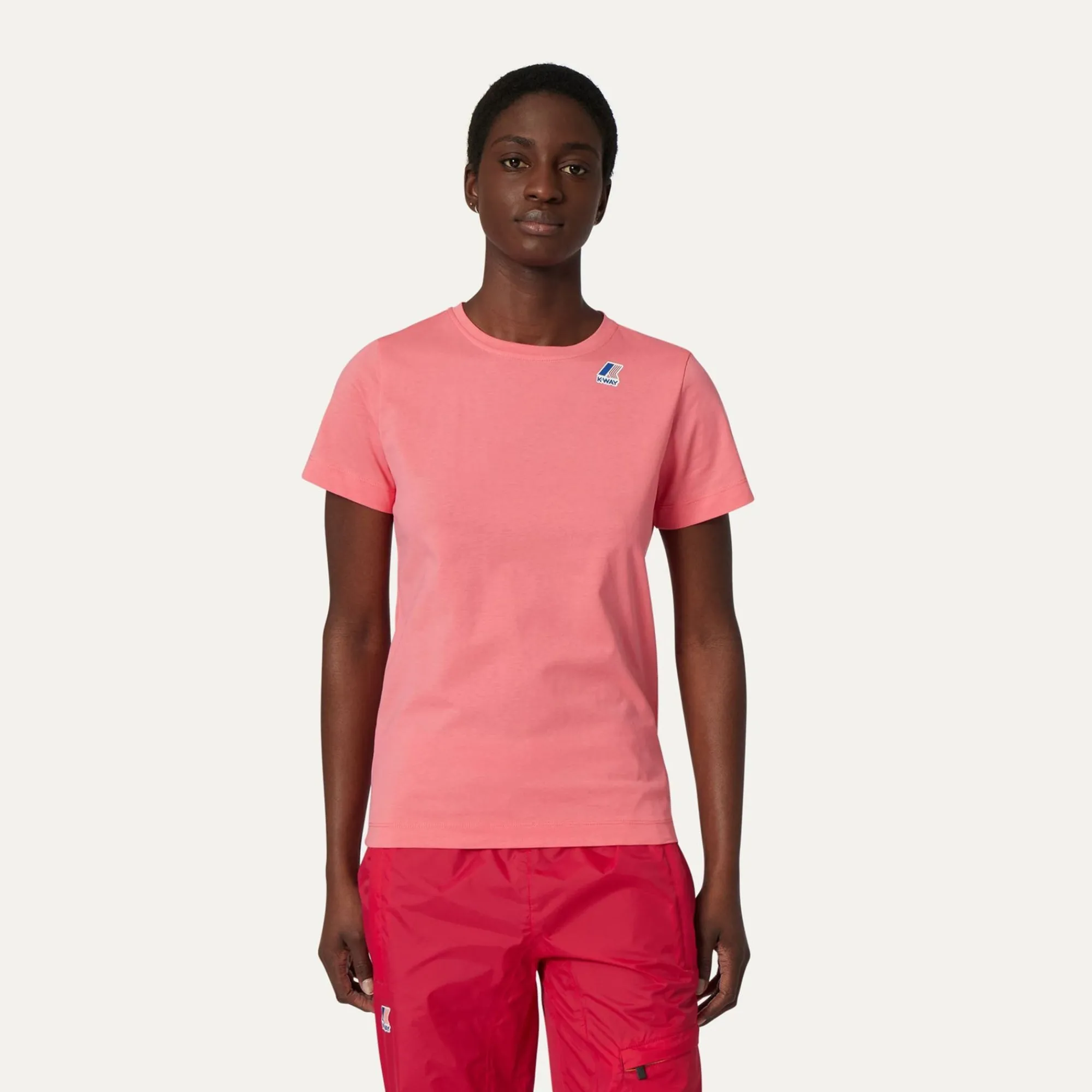 K-WAY Le Vrai Edouard - T-Shirtstop - T-Shirt - Unisex - Pink Md Clearance