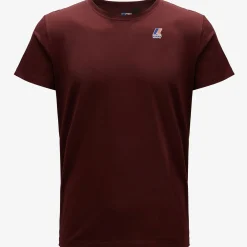 K-WAY Le Vrai Edouard - T-Shirtstop - T-Shirt - Unisex - Red Dk Amaranto New
