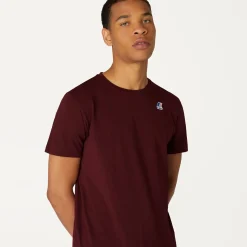 K-WAY Le Vrai Edouard - T-Shirtstop - T-Shirt - Unisex - Red Dk Amaranto New