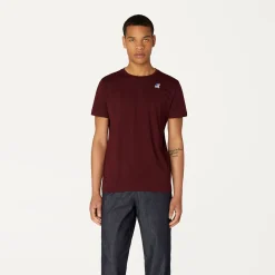 K-WAY Le Vrai Edouard - T-Shirtstop - T-Shirt - Unisex - Red Dk Amaranto New